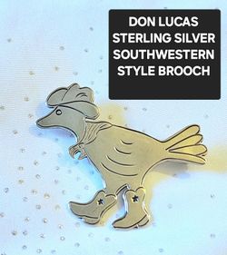 Sterling Silver Don Lucas SW Brooch 