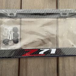 Chevrolet Z71 Carbon Fiber License Plate Frame