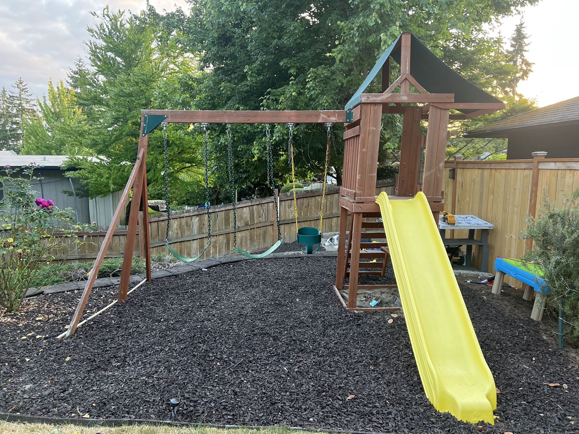 Cedar Swing Set