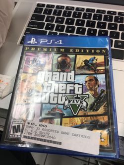 PlayStation 4 PS4 grand theft auto five V premium edition