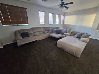 Large Sectional Sofa with Recliner and Chaise