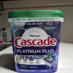 Cascade Platinum PlusDishwasher (62 Pods)