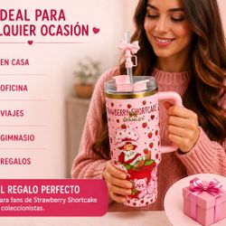 Termo 40 Oz Inspirado Strawberry Shortcake 