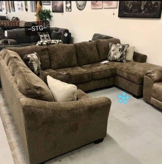 👉 Free Delivery 👈U Shape Durable And Comfortable Sectional Couch 👍$50Down/GetNowPayLater