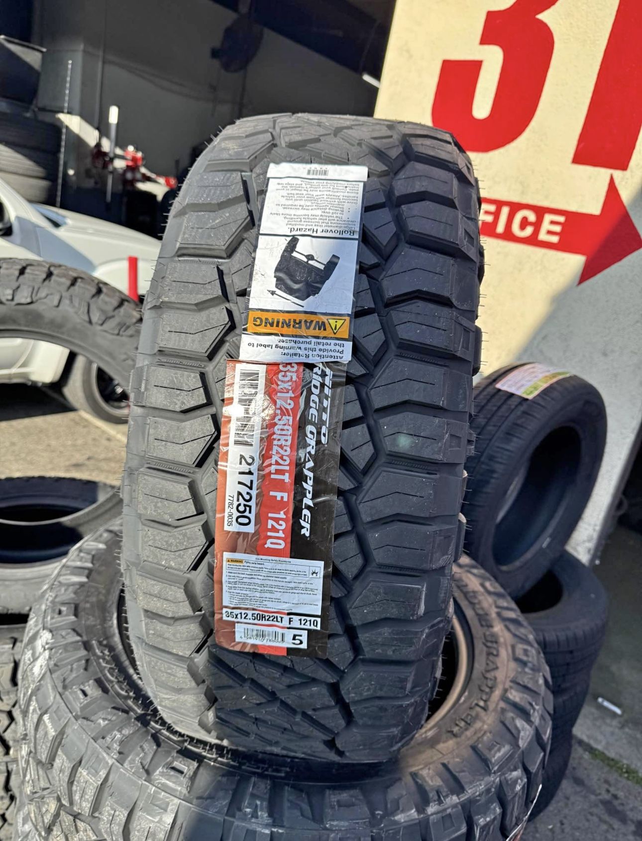 35x12.50R22 Nitto Ridge Grappler LT 12 ply new 4 tires 35" 22" Ilantas Finance Available