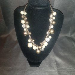 Pearls and Charm Necklace