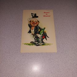 EXTREMELY RARE VINTAGE BONJOUR DE MONTREAL UNUSED POSTCARD 