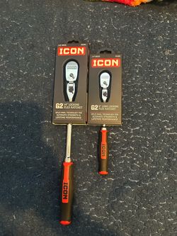 Icon 1/4 and 3/8 Locking Flex Head Ratchets
