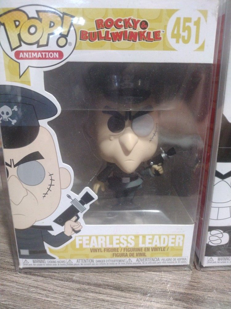 Rocky And Bullwinkle Bad Guys Funko Pops