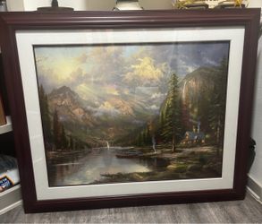 Thomas Kinkade’s “Mountain Majesty” Offset Lithograph
