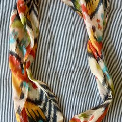 Colorful Abstract Pattern Infinity Fashion Scarf 