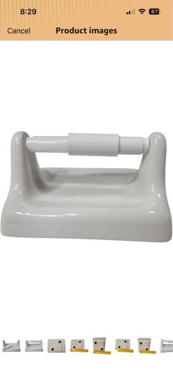 White Ceramic Toilet Paper Holder