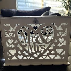 Jolik Wedding Money Box Holder with Sign, Large Rustic Wood Wooden  Envelop Gif