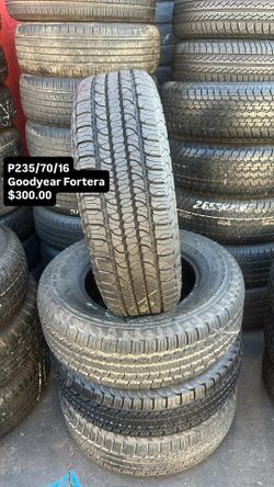Used Set Of Goodyear P235/70/16 Tires