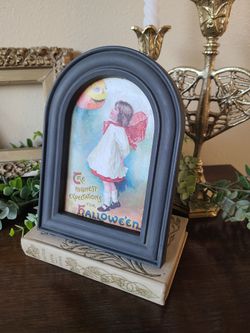 Small Framed Vintage Looking Halloween Picture