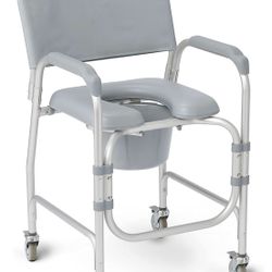 Commode Shower Chair With Wheels 