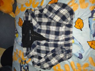 Grey Plaid Quarter-Zip Pullover