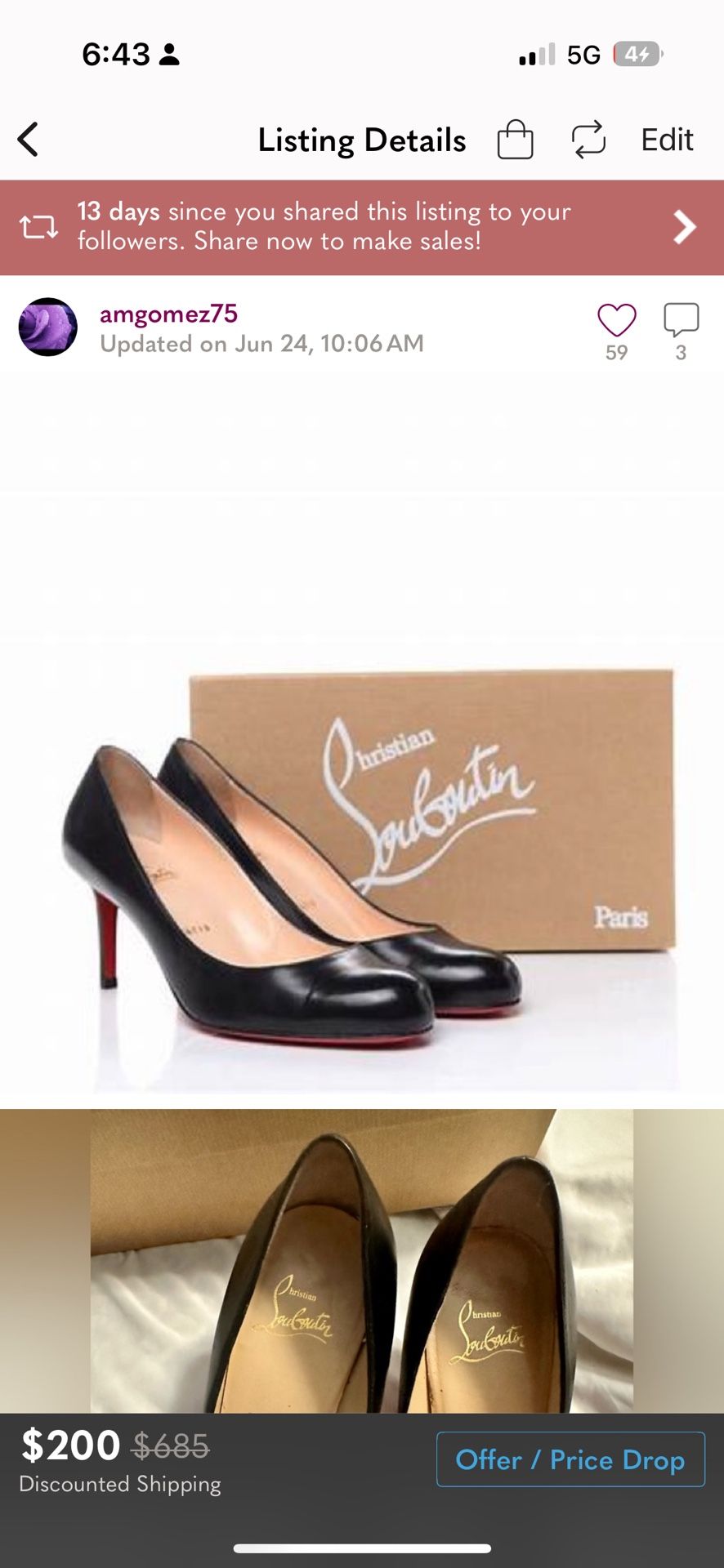 Authentic Christian Louboutin 