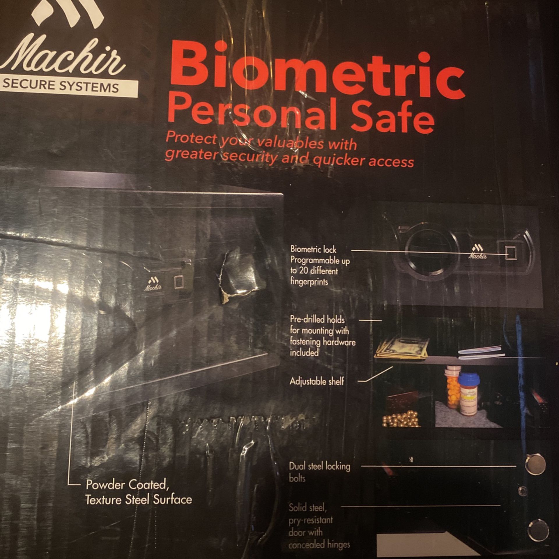 Biometric Personal Safe Brand New Never Opened 
