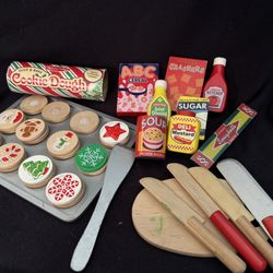 Wooden Play Kitchen Food And Accessories 