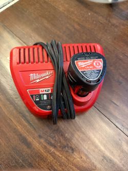 Milwaukee battery and charger