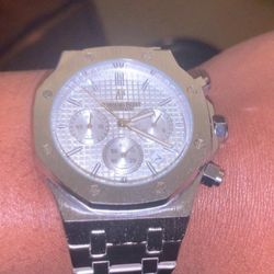 Men's Luxury Watch (AP) Silver/White