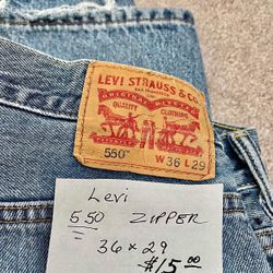  Levi 550 Jeans,  sizes 36x29