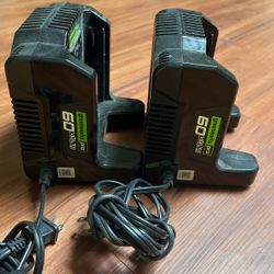Green Works 60 V Chargers (2)