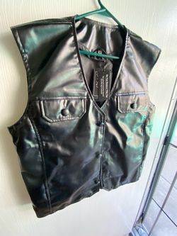 MENS VEST/SIZE MED/USA LEATHER