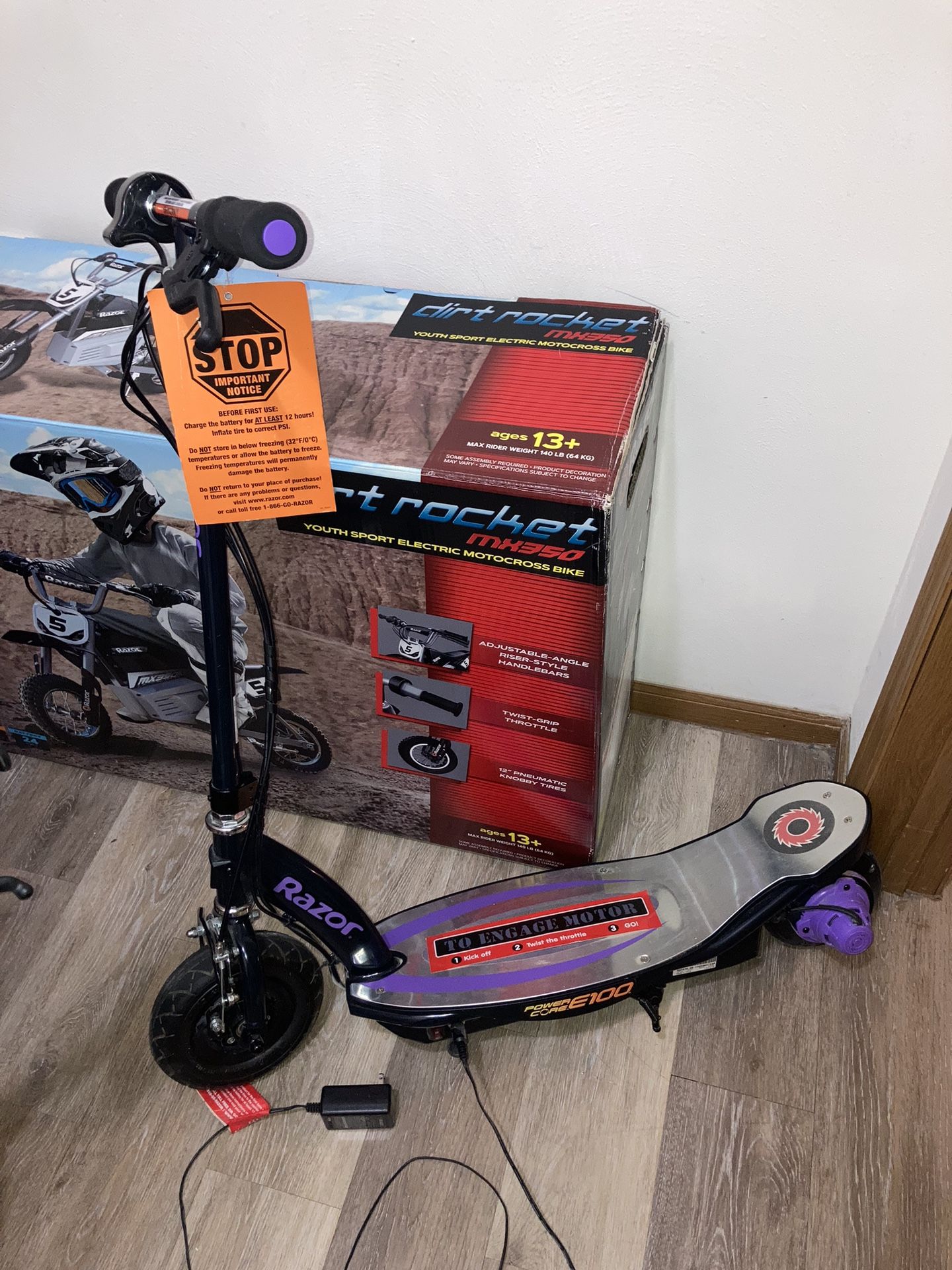 RAZOR electric Dirt Bike And Scooter