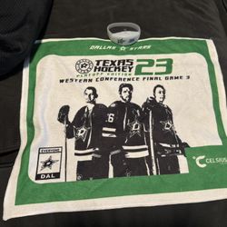 NEW! 2023 Dallas Stars Playoffs Towel & Blinking Wrist Light