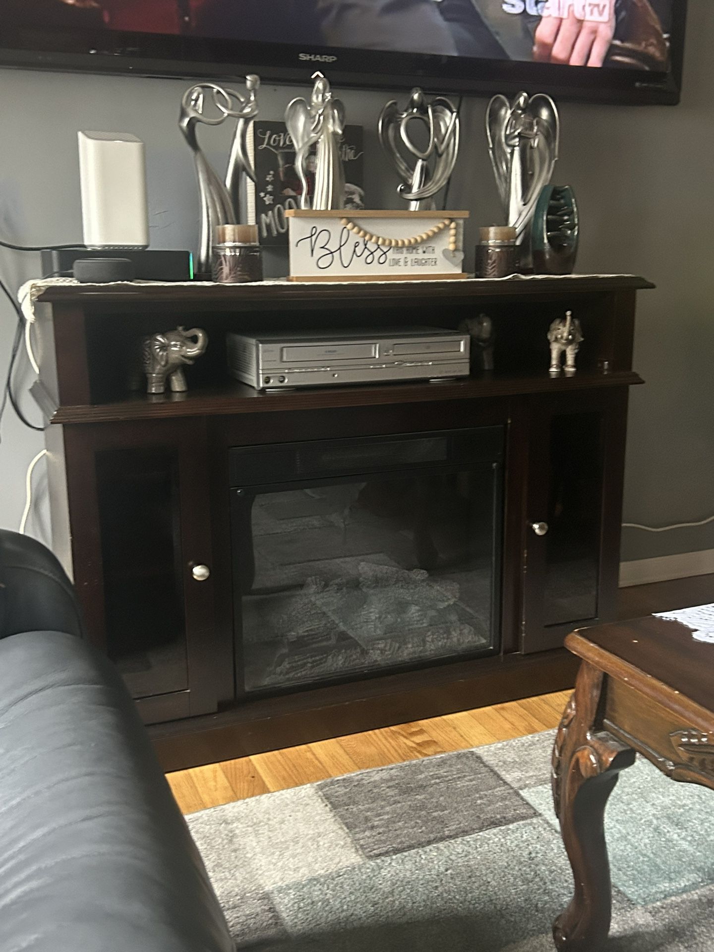 Fireplace With Working Heater 