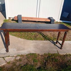 Sofa Table Entry Table Solud Wood Vintage
