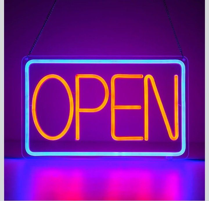 LED NEON LIGHT  OPEN SIGN