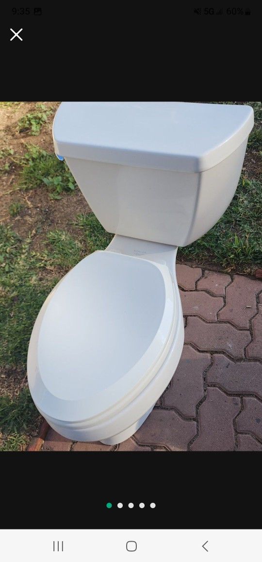 Kohler Biscuit Color Toilet Almost New Available If Posted