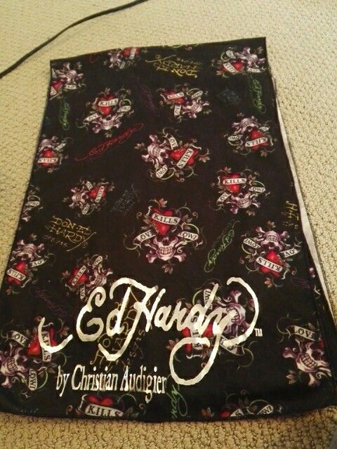 Ed Hardy long shawl scarf