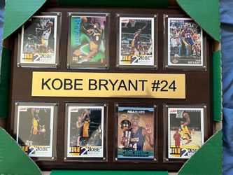 Kobe Bryant Basketball Card Wall Plaque