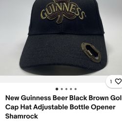 Guinness beer hat with beer opener