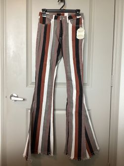 Altr’d state Stripped Retro Fit And Flare Jeans