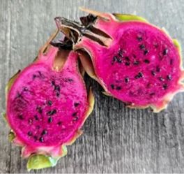 Cutting dragon fruit