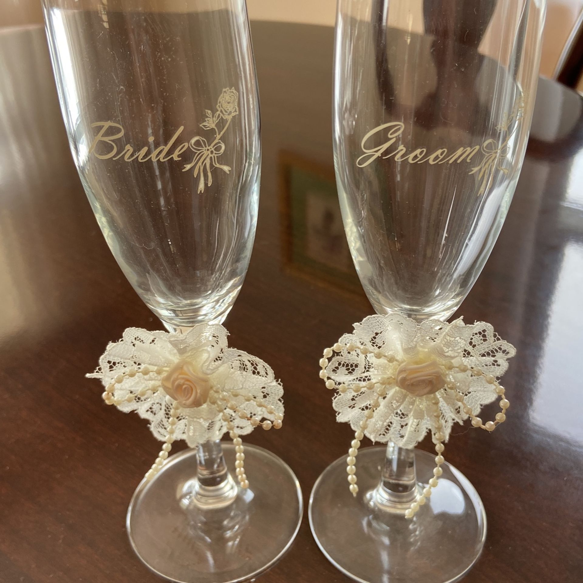 Wedding Toast Champagne Flutes