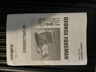 George Foreman G2 Griddle