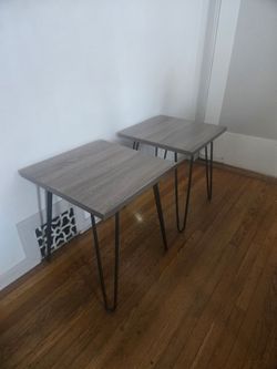 2 Small Sturdy Side Tables – $10 for Both