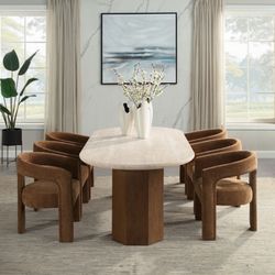 87”  Oval Dining Table 