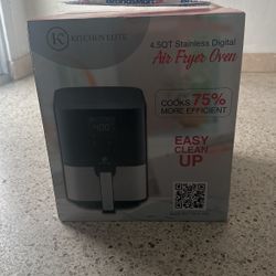 Brand New Air Fryer In Box Unopened Kitchen Elite Home Oven 4.5 QT