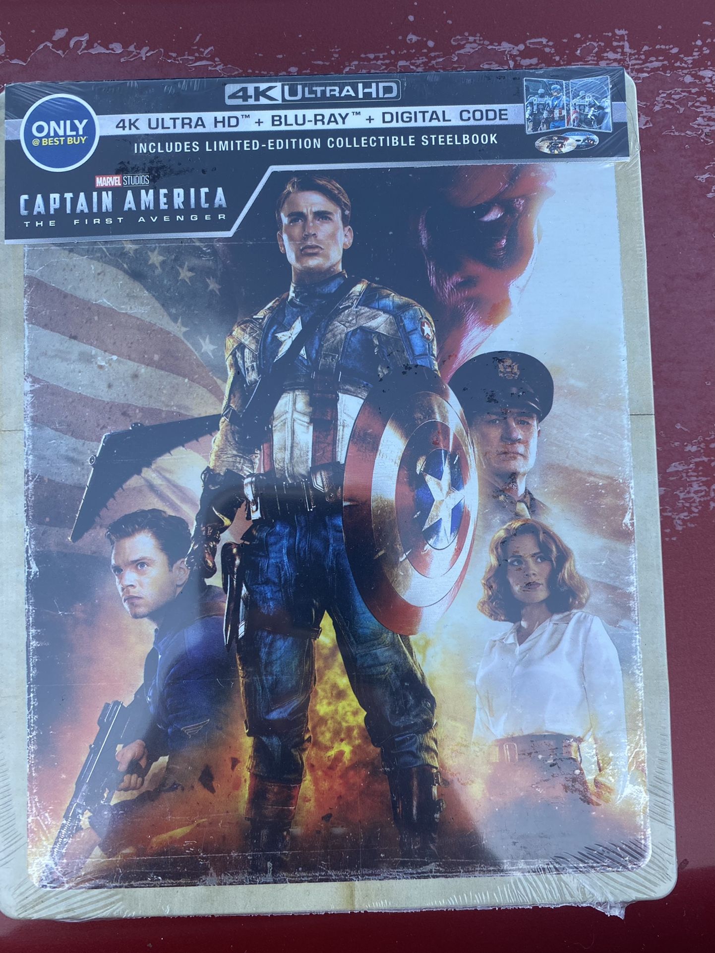 Captain America The First Avenger Steelbook 4K Ultra HD + Blu-Ray + Digital LE