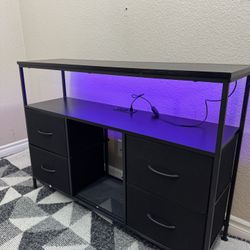 Black Dresser RGB lights