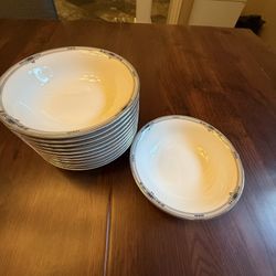 (12) Wedgwood Amherst Bone China 6” Fruit/Dessert Bowls England