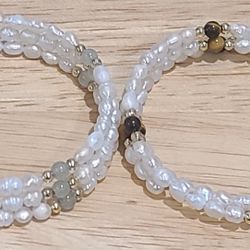 (2) Pearl Bracelets 