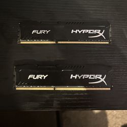 Hyper X Fury DDR3 16gb Ram 1600mhz
